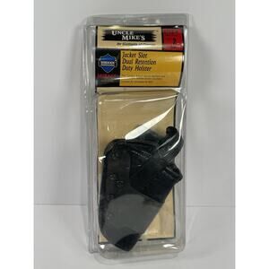 Uncle Mikes Jacket Slot Dual Retention Duty Holster 4in Barrel Revolvers 6752-4